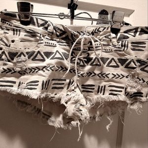 Billabong Printed lace up lite hearted short